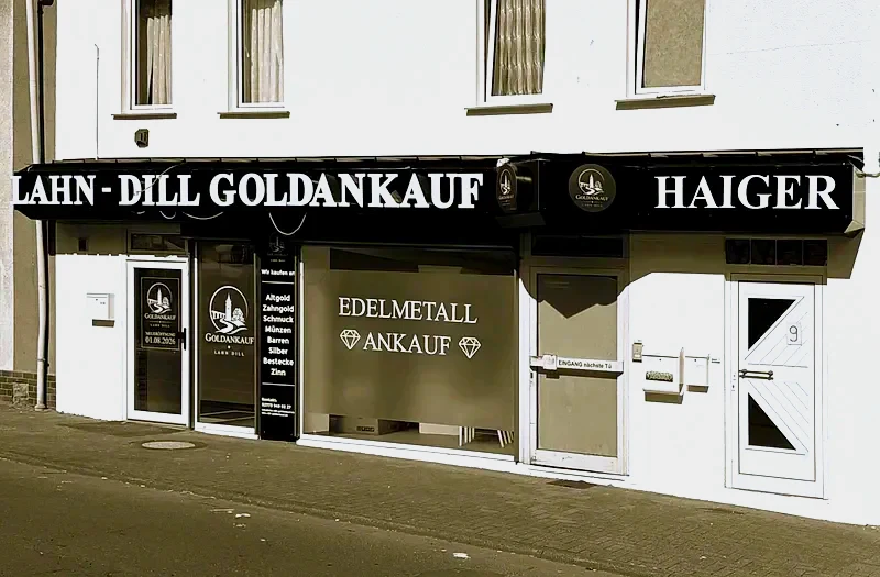 Das Ladengeschäft von Lahn Dill Goldankauf in der Kreuzgasse 9 in Haiger - Ihr Ziel aus Siegen